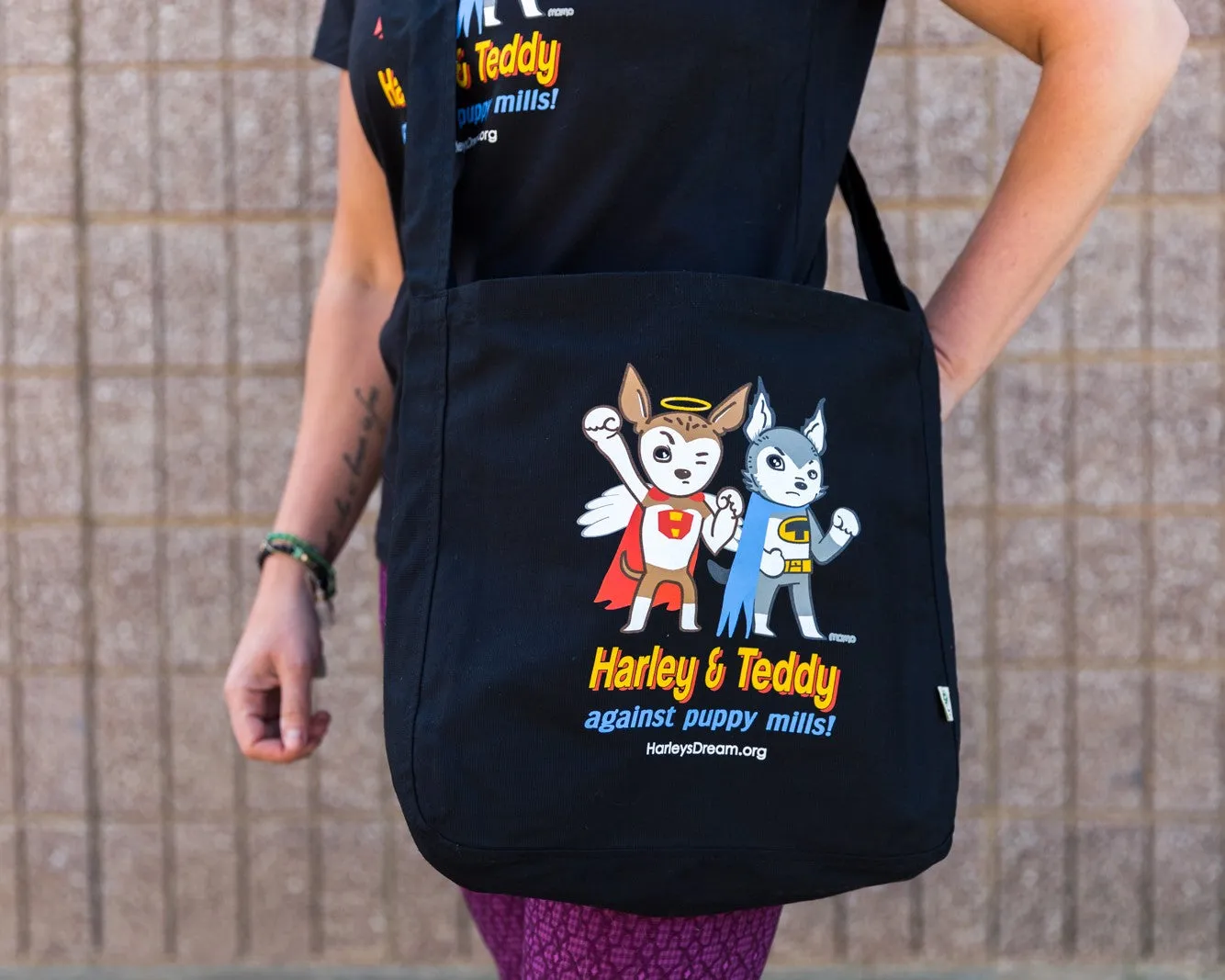 Market Bag (Tote) - Superheroes Against Puppy Mills