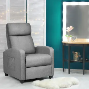 Massage Recliner Chair Single Sofa Fabric Seat Theater Home   Footrest