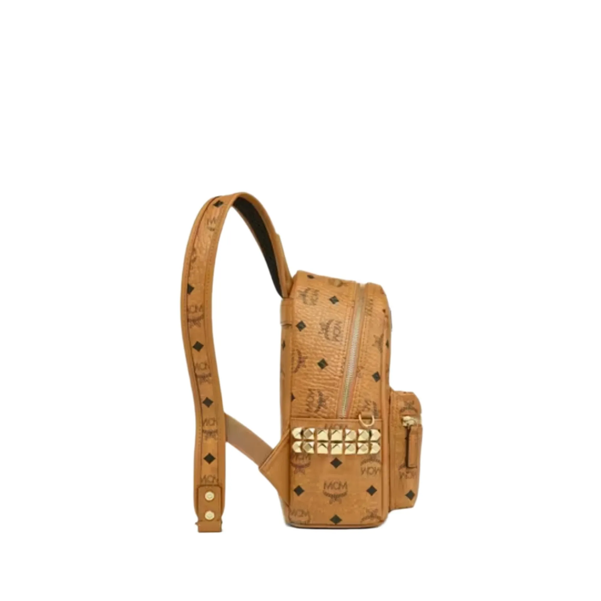 MCM Women's Stark Side Studs Backpack in Visetos