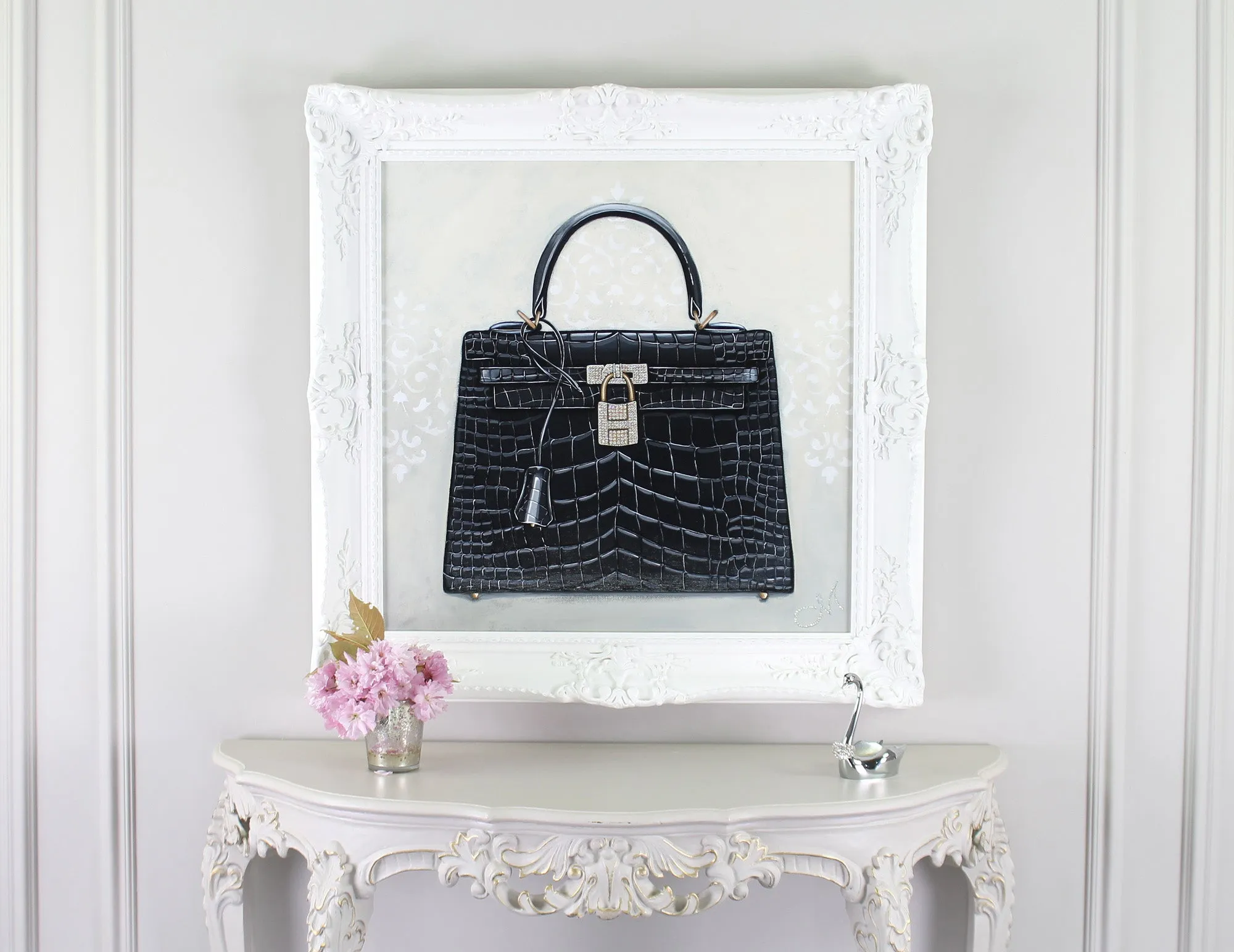 Medium Limited Edition Timeless Hermès Kelly Giclée