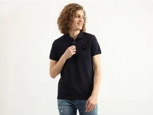 Men Solid Polo Collar T-Shirt
