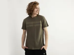 Men Textured Round Neck T-shirt