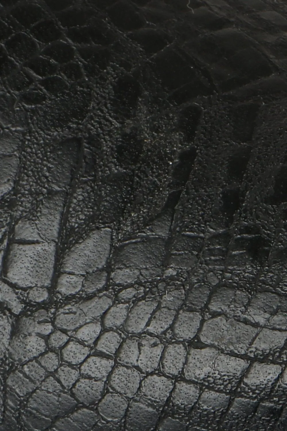 Men's Faux Leather Black Juttis