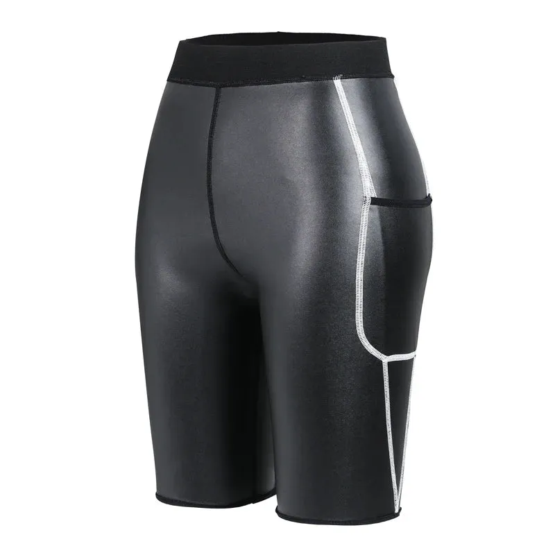Men's Faux Leather Shorts