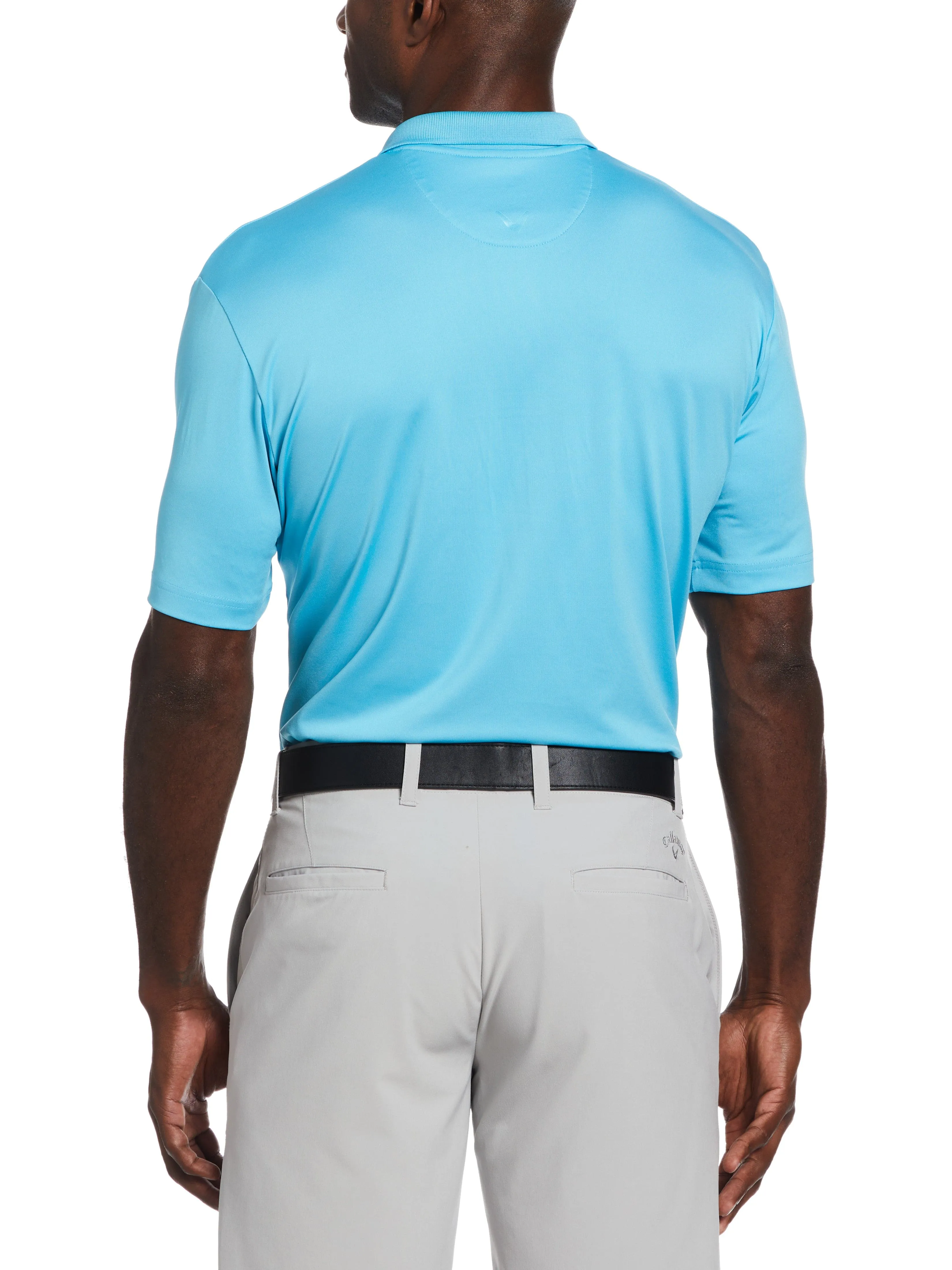 Mens Solid Stretch Polo