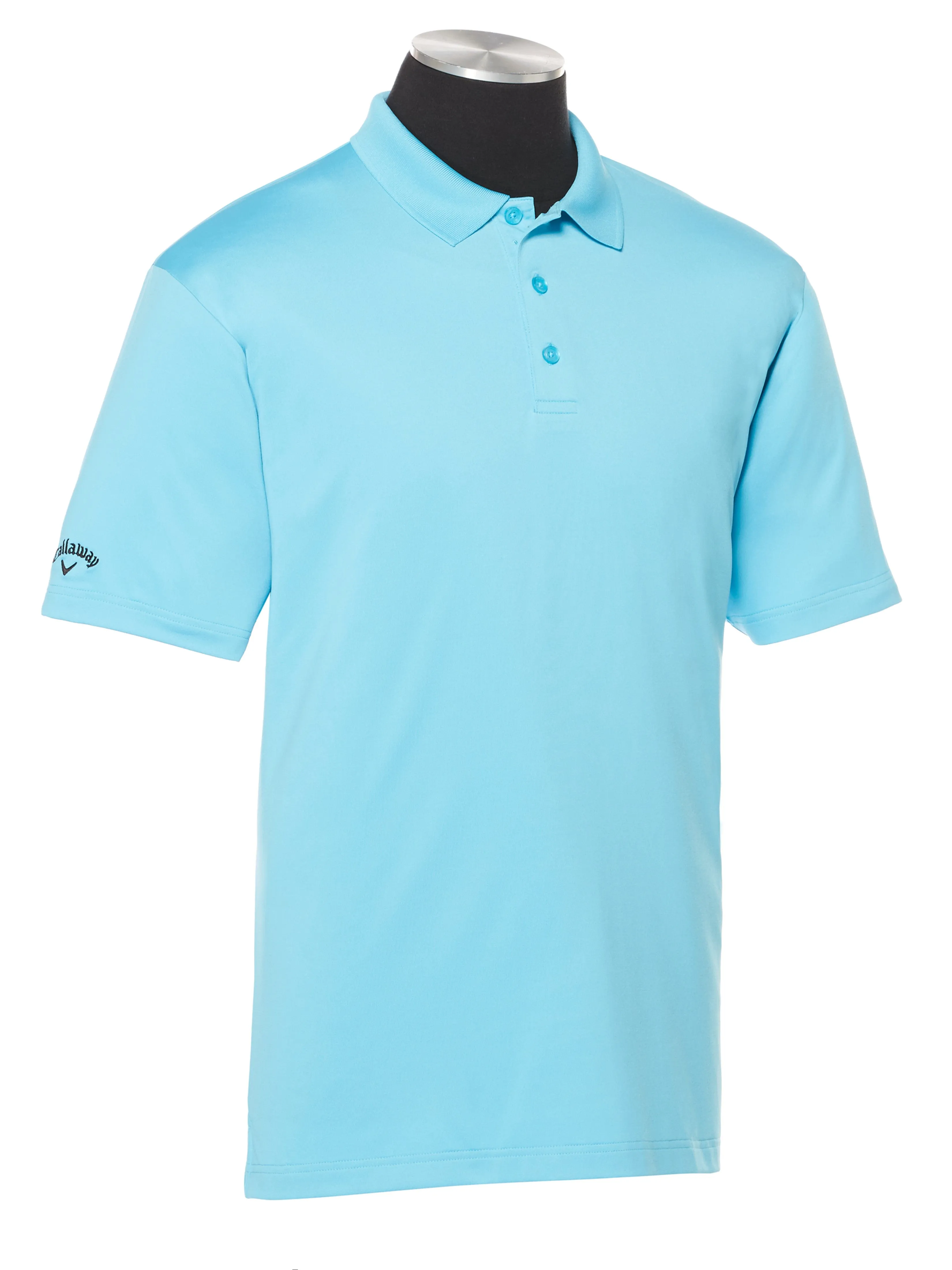 Mens Solid Stretch Polo