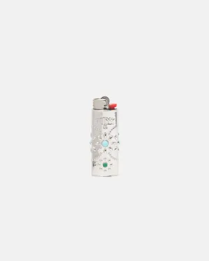 METAL BEJEWELED LIGHTER CASE