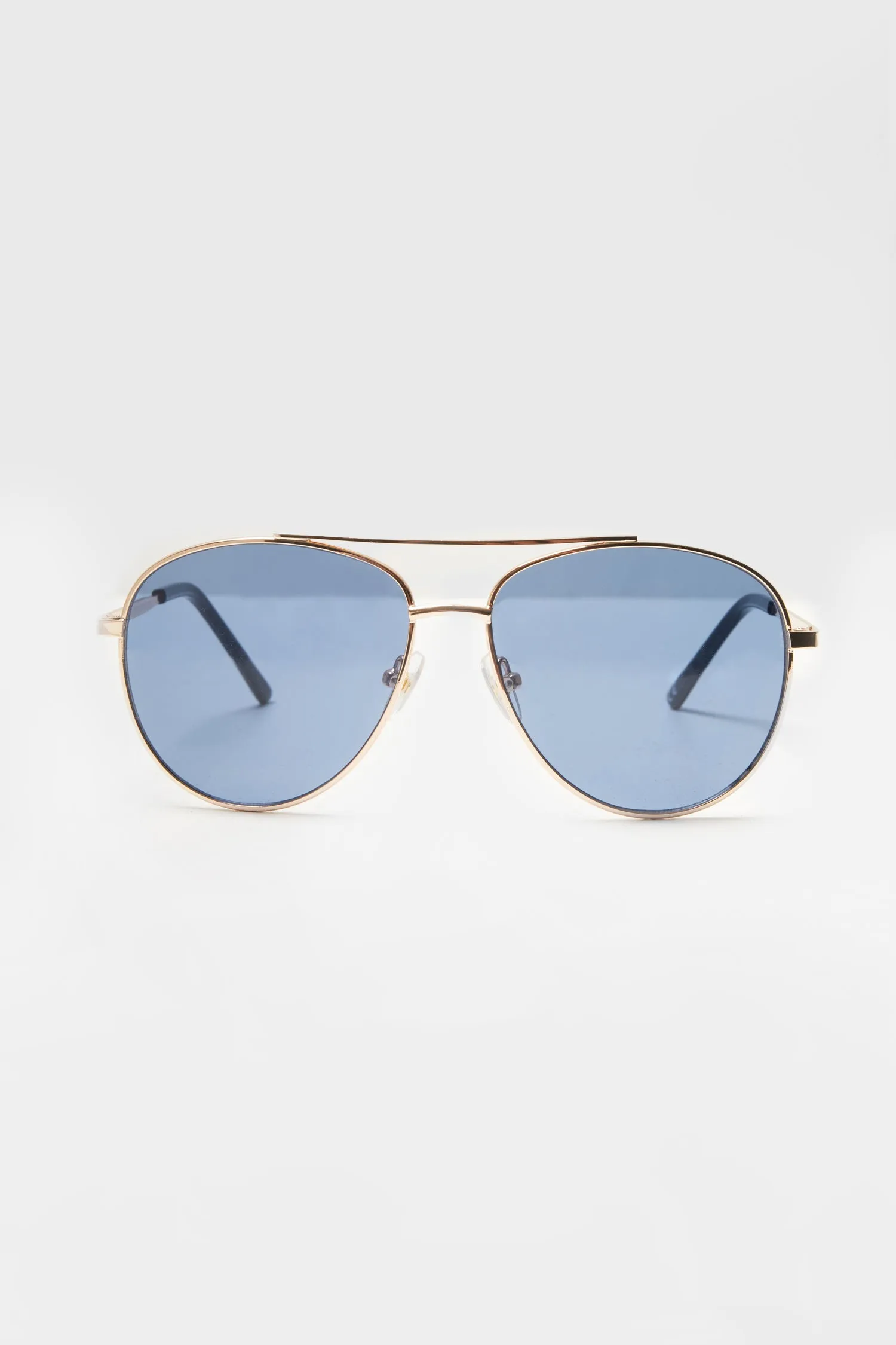 Metal D Frame Aviator Sunglasses