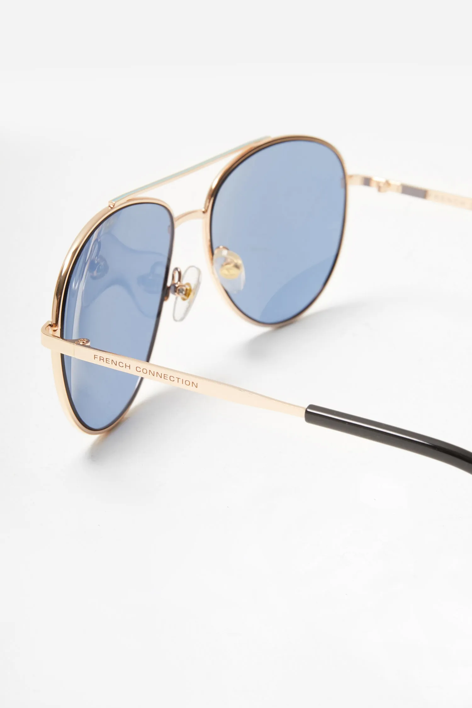 Metal D Frame Aviator Sunglasses