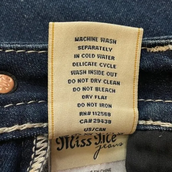 MISS ME Chloe Embellished Bootcut Jeans - Size 28