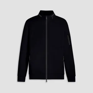 Mock Neck Jacket With Stow-Away Hood