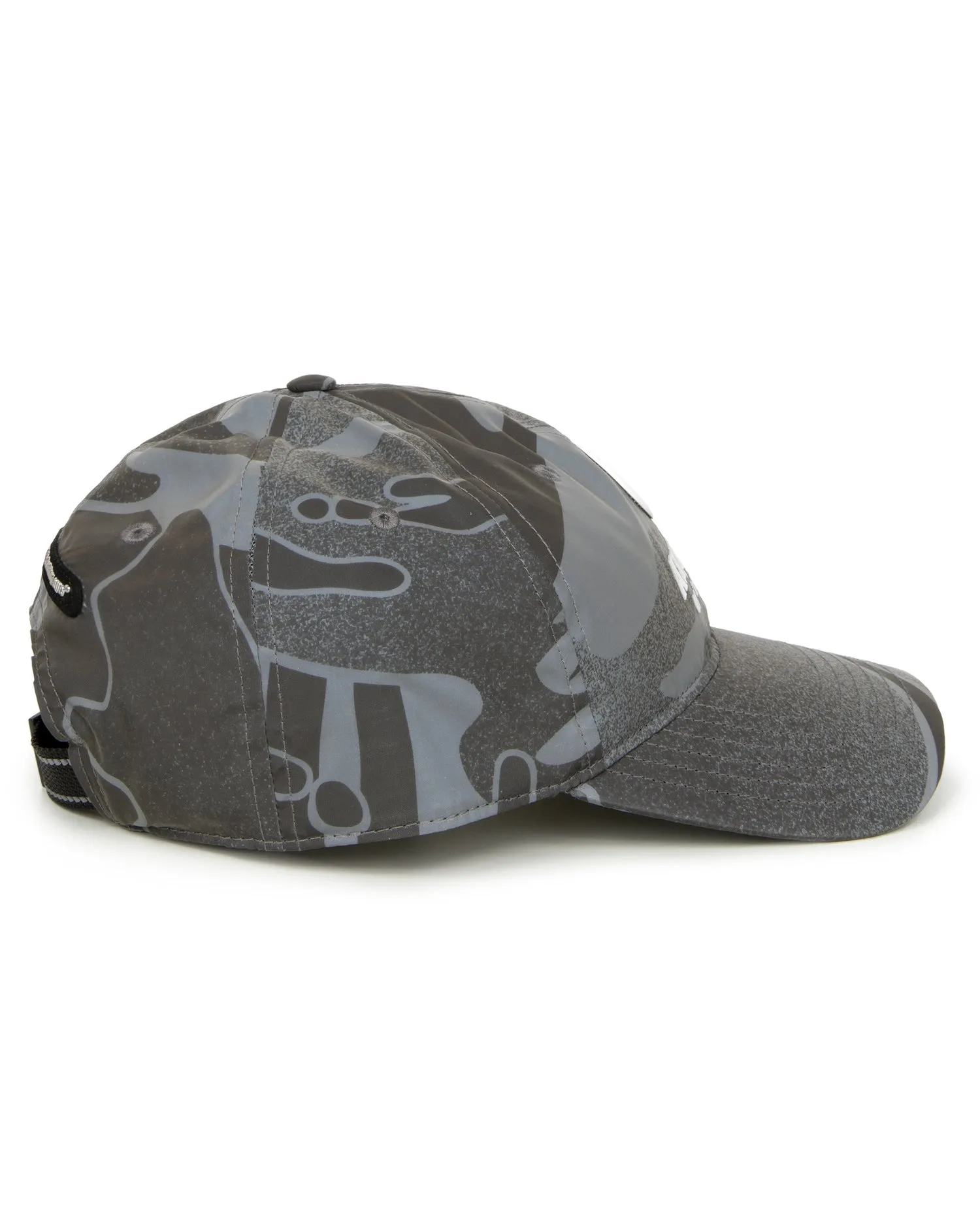 Moonface patch camo patterned cap