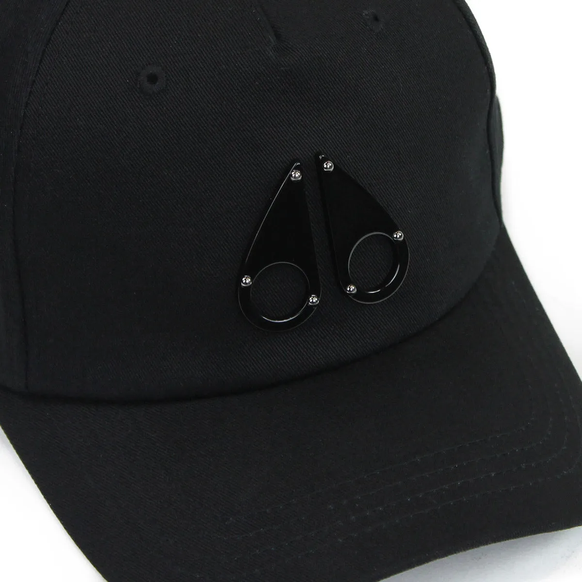 Moose Knuckles - Space Age Metal Logo Cap in Black