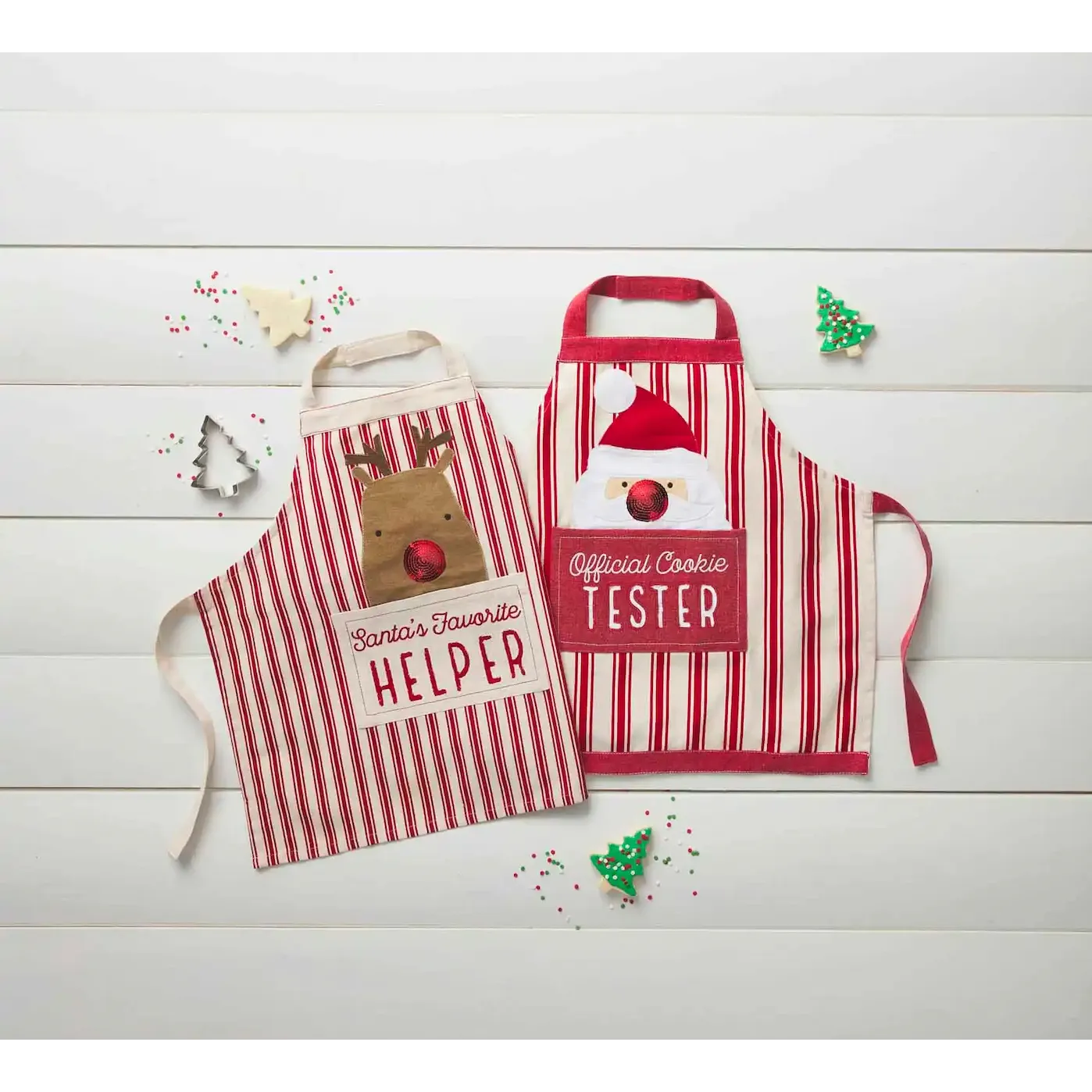 Mud Pie Kids' Christmas Aprons