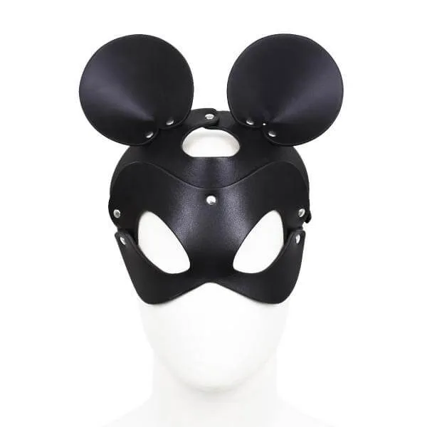 Muis masker | mouse mask |  faux leather.