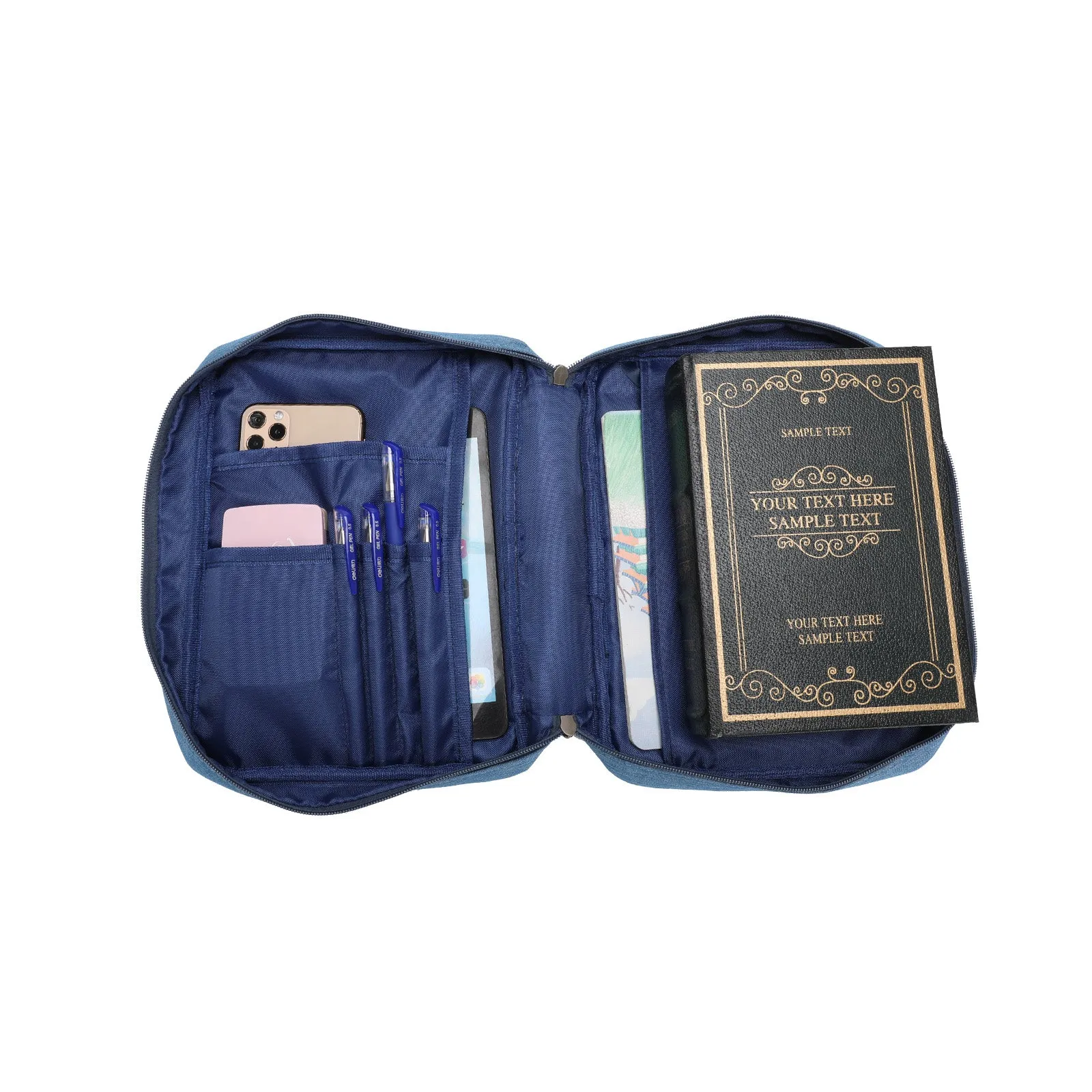 MWC-126 Montana West Canvas Bible Cover - Black