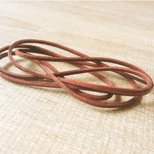Needle felting supplies Leather cord round leather cord 3mm original color real leather strip leather rope leather string