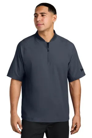 New Era  Cage Short Sleeve 1/4-Zip Jacket. NEA600 True Navy