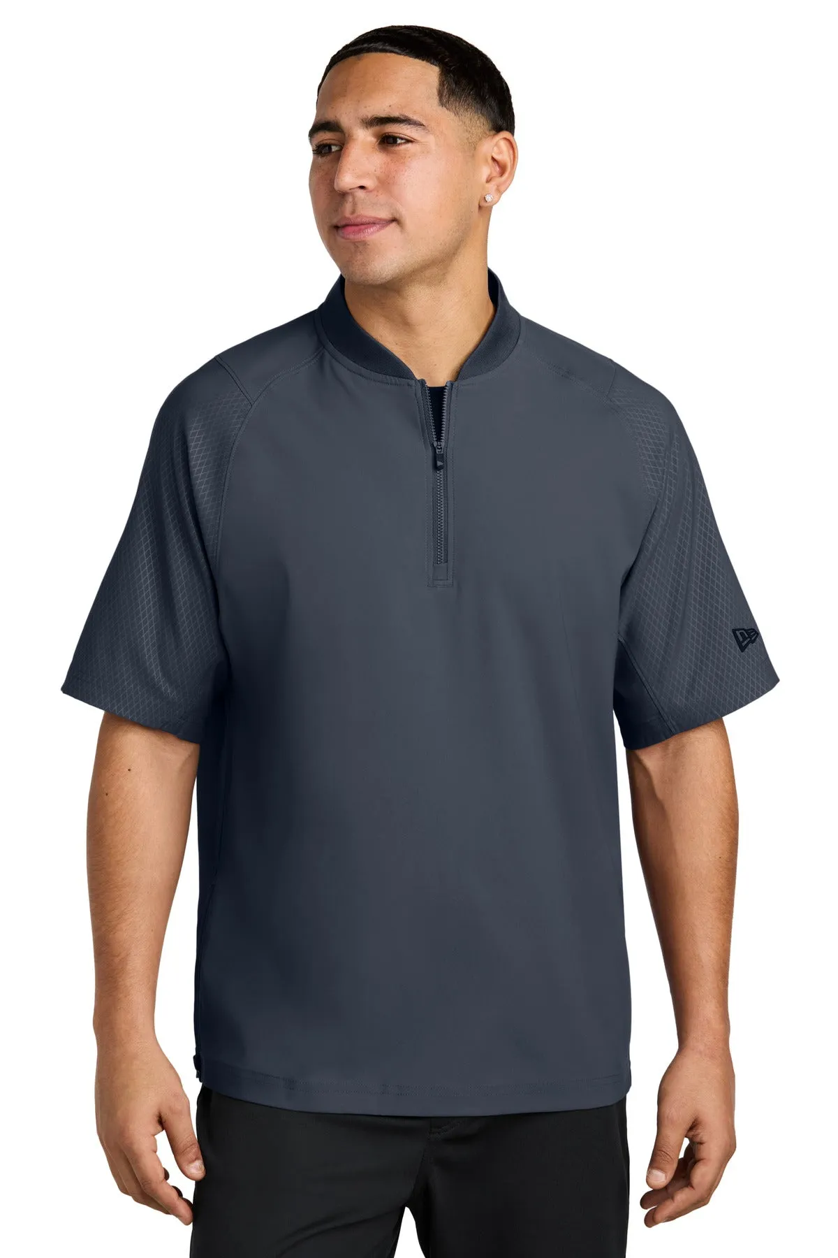 New Era  Cage Short Sleeve 1/4-Zip Jacket. NEA600 True Navy