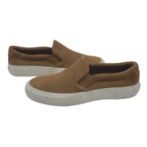 NEW Frye Men's Ludlow Slip On Sneaker Wheat Brown Suede Leather Size 7.5