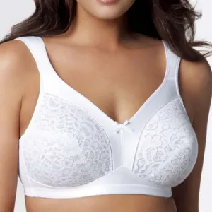 New in box! Playtex 18 Hour Lace-Cup Wire-Free Bra, white, Sz 40D!