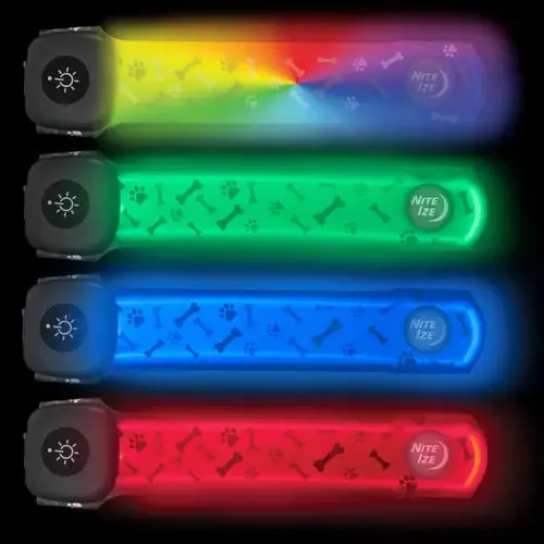 Nite Ize NiteDog Rechargeable LED Collar Cover Disc O