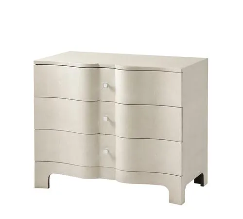 Nolan Serpentine Chest of Three Drawers