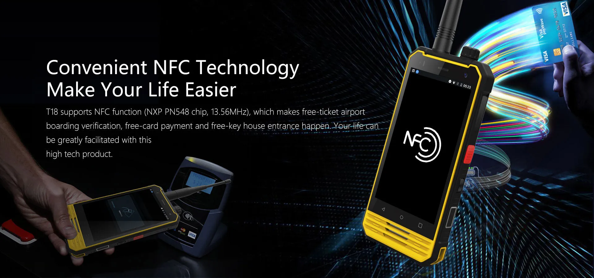 Nomu T18 IP68 Waterproof  Walkie Talkie Android 7.0 Quad Core 2GB RAM 4G Mobile Phone