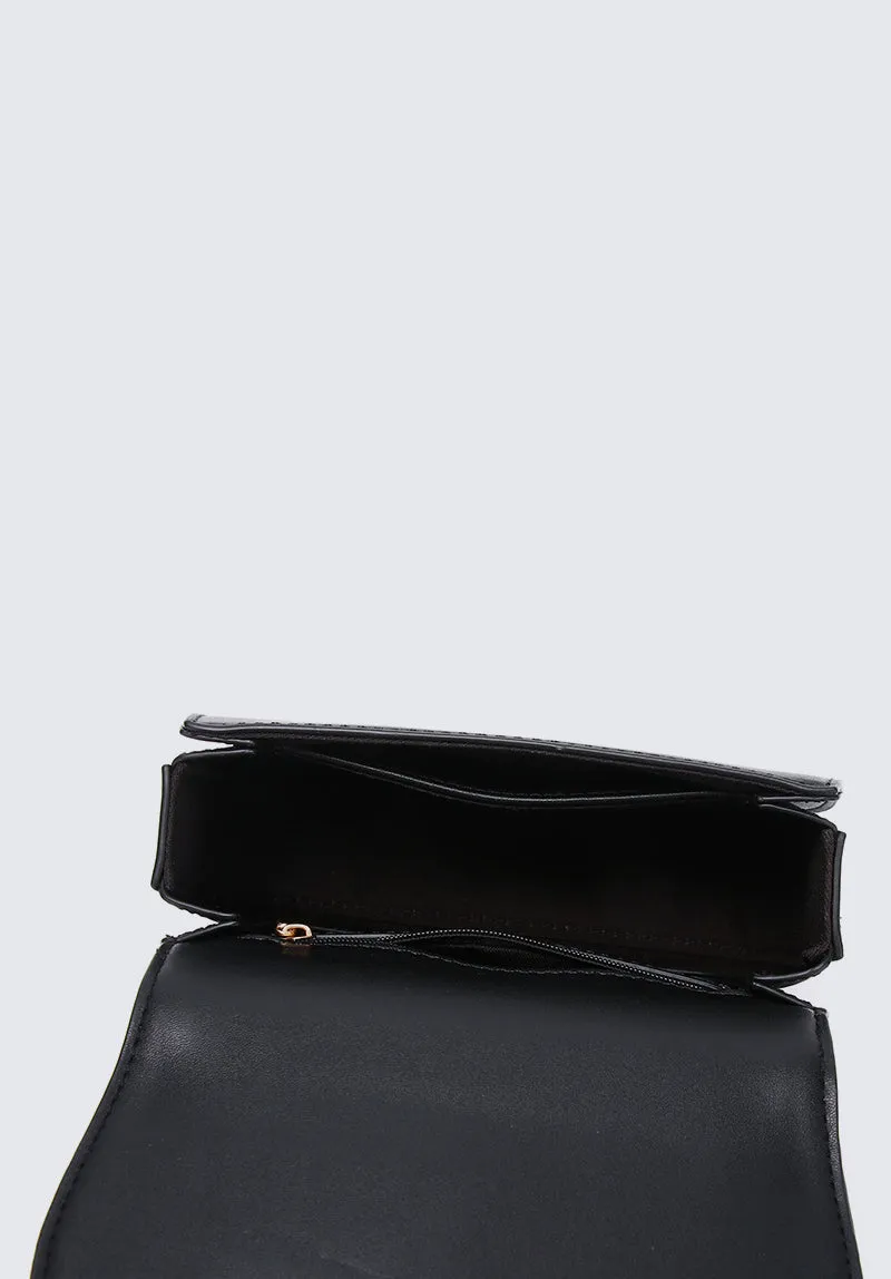 Nurita Harith Naime Saddle Crossbody Belt Bag (Black)