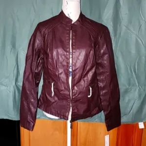 NWT!! Apt. 9 faux leather Jacket Plum