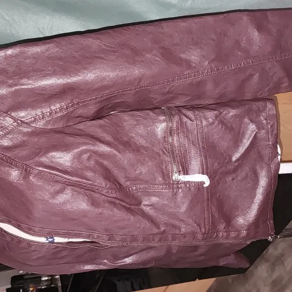 NWT!! Apt. 9 faux leather Jacket Plum