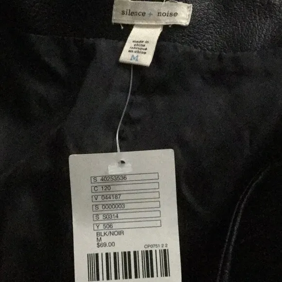 NWT Silence   Noise Faux Leather Mini Skirt Medium