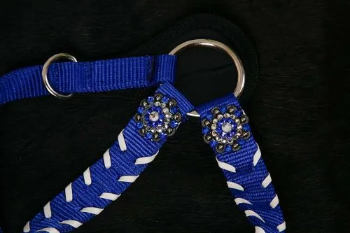 Nylon Browband headstall and breast collar set with Stitching