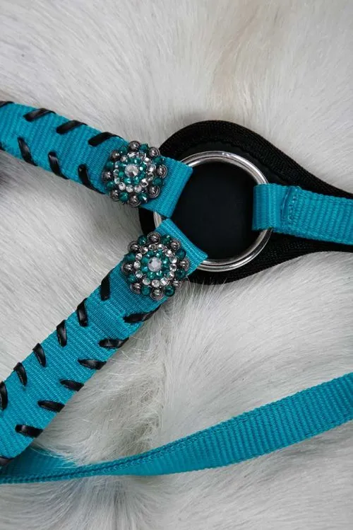 Nylon Browband headstall and breast collar set with Stitching