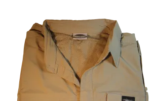 Nylon Vented SHORT Sleeve Fishing Shirt. Great for Hot humid conditions Made in South Africa