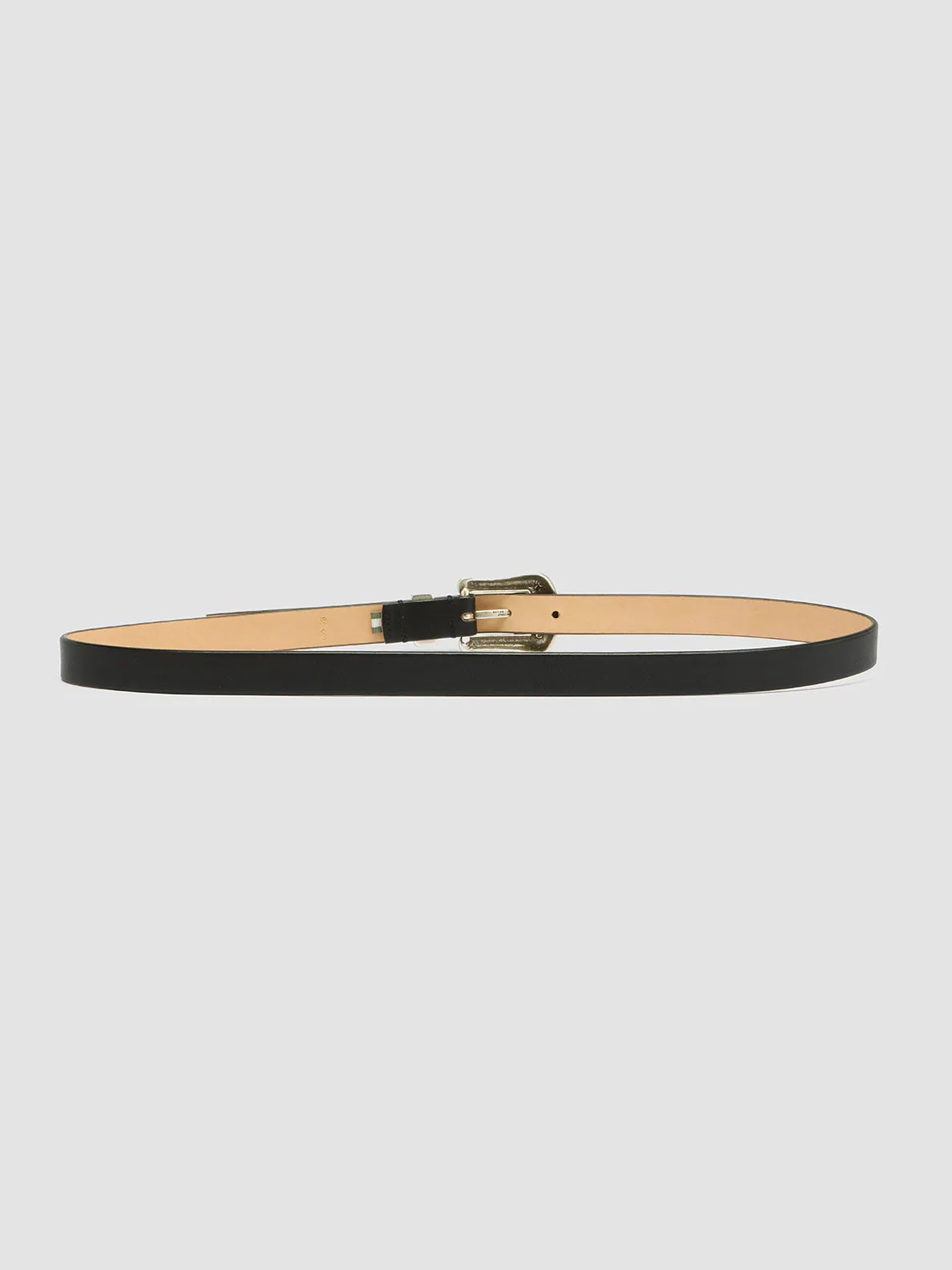 OC STRIP 066 - Black Nappa Leather Belt
