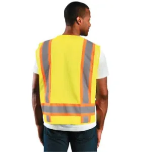 OccuNomix Class 2 Surveyor Style Mesh Vests, 5X-Large, Yellow, ECO-ATRNSM-Y5X