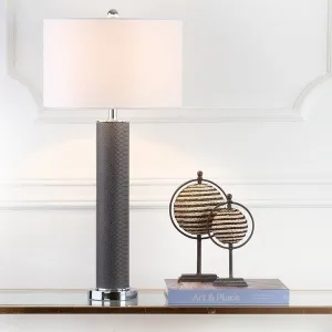 OLLIE 31.5-INCH H FAUX SNAKESKIN TABLE LAMP Design: LIT4404E-SET2