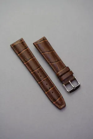 Omega X Swatch MoonSwatch Strap: Embossed Leather - Brown