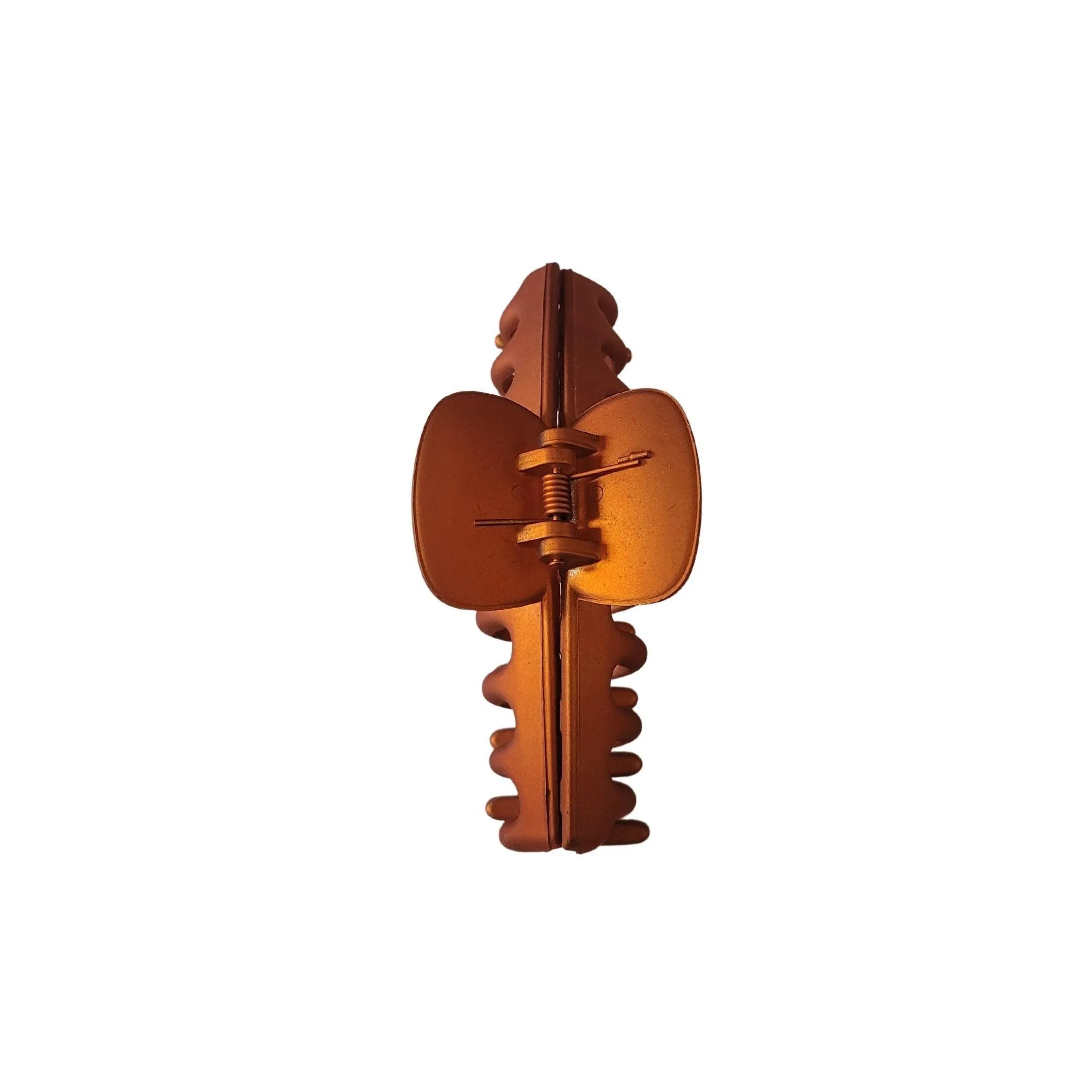 Orange Matte Hair Claw Clip