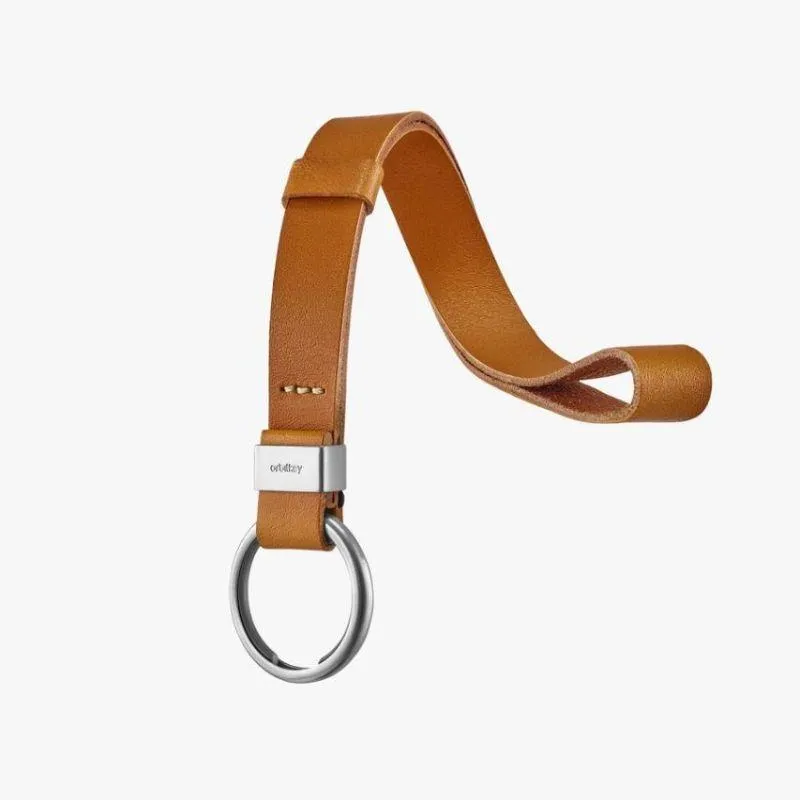 ORBITKEY  Strap - Tan/White Stitching