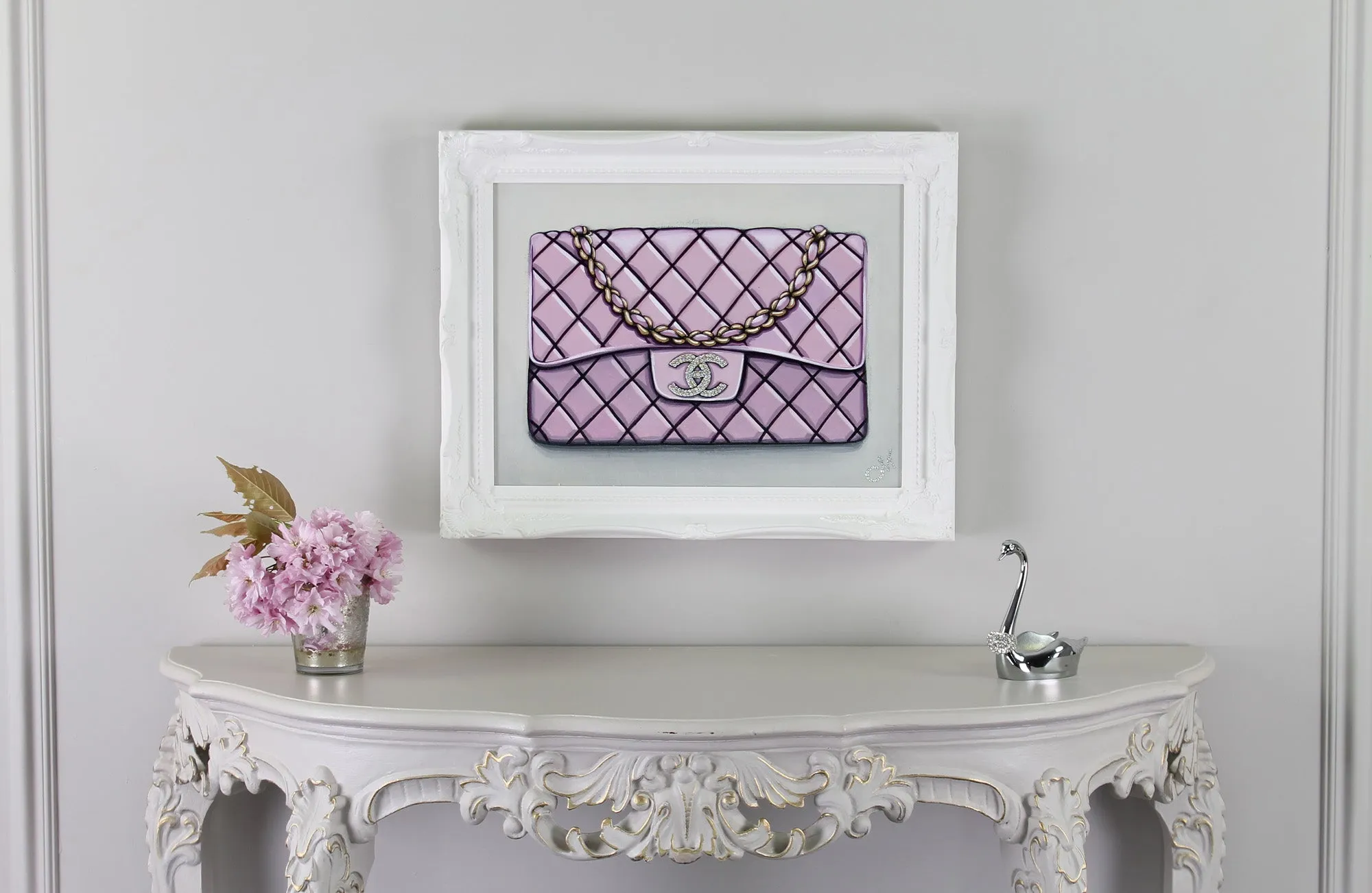 Original Bebe Rose Chanel Painting