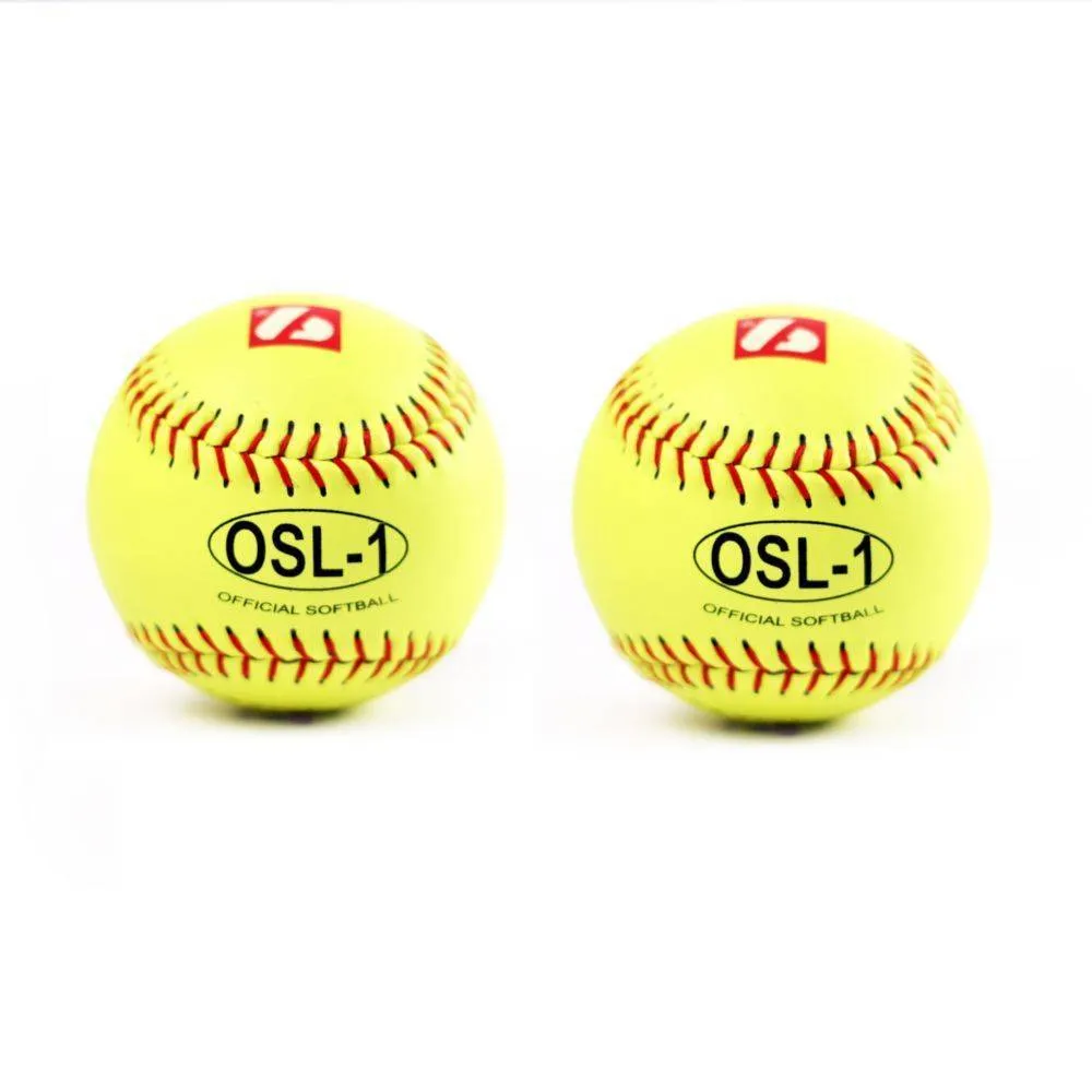 OSL-1 High competition softball, size 12", yellow, 2 pieces