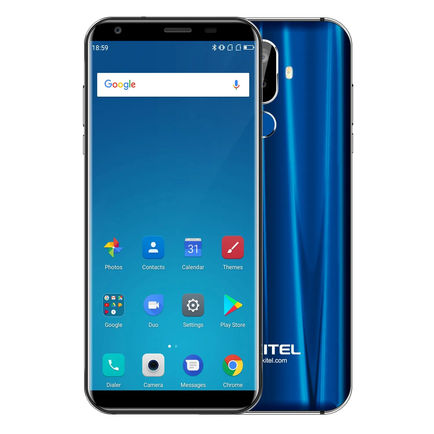 OUKITEL K5 Smart Phone - 5.7 Inch, Android 7.0, 2GB RAM, 16GB ROM, 4000mAh Battery, Blue