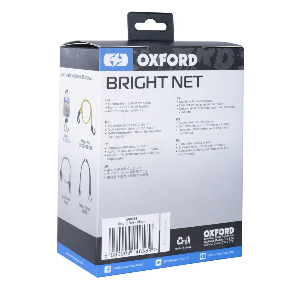 Oxford Bright Net - Black Reflective