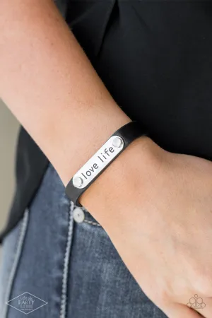 Paparazzi Love Life - Black Bracelet