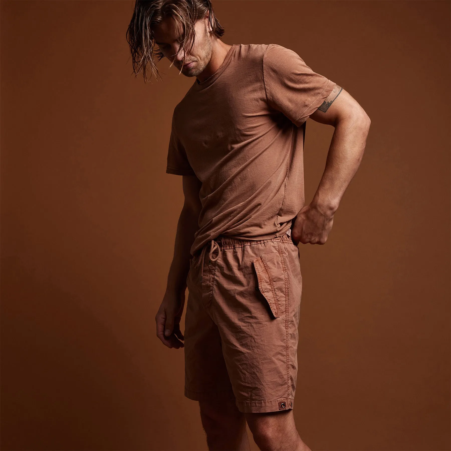 Parachute Flight Short - Nutmeg Pigment