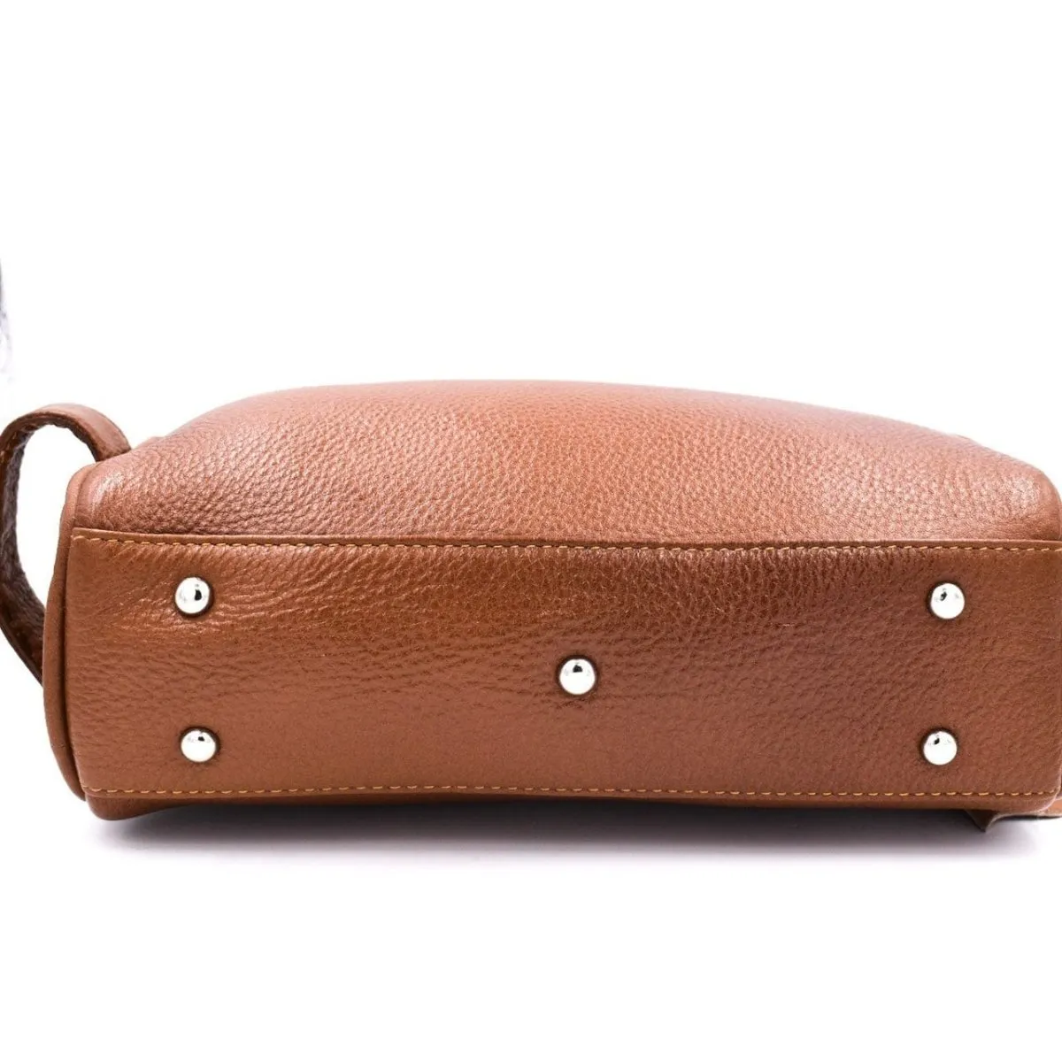 Parker Large Leather Toiletry Bag (Saddle Brown)