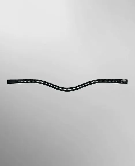 Passier Waved Browband with Strass Crystals