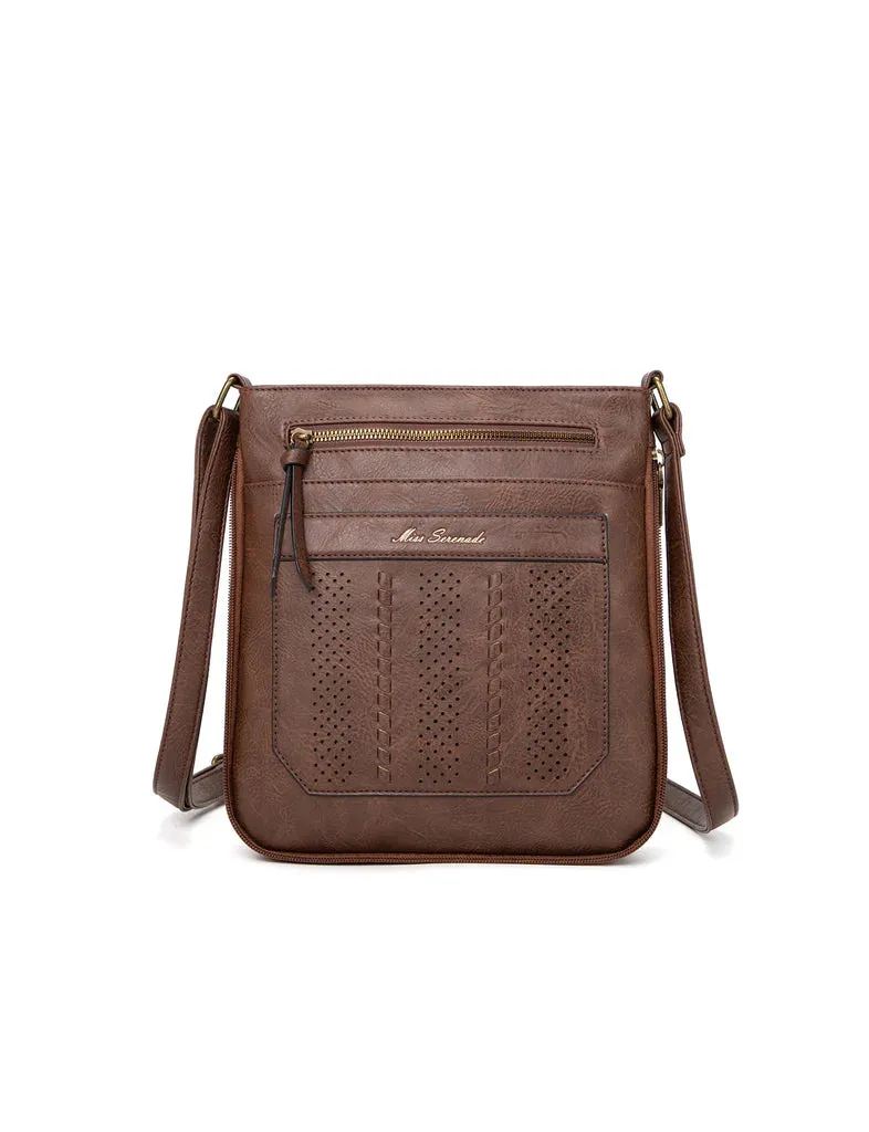 Patricia Vegan Expandable XBody Bag Choc
